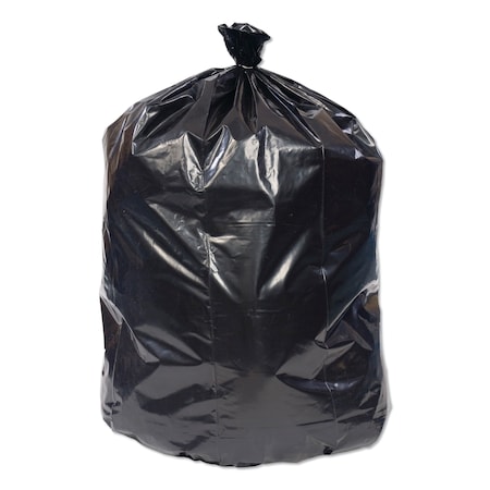 Pitt Plastics 16 gal Trash Bags, 24 in x 32 in, Extra Heavy-Duty, 0.9 mil, Black, 500 PK EC243209K